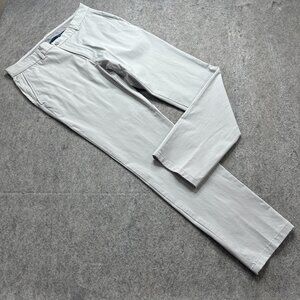 Vineyard Vines On The Go 5-Pocket Pants Men 34 x 32 Gray Water Resistant Nylon